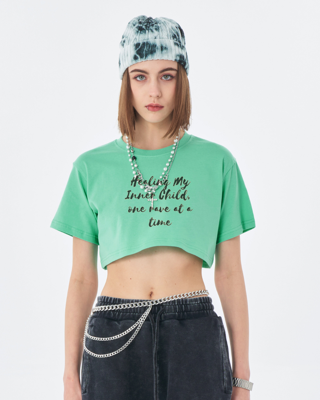 One Rave At A Time Crop Tee - Garden Of EDM