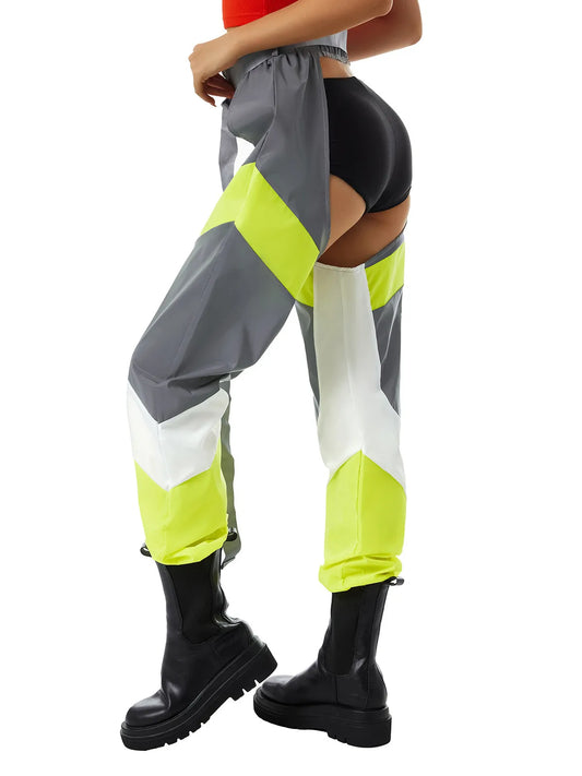 Lime Green Reflective Chaps - Garden Of EDM