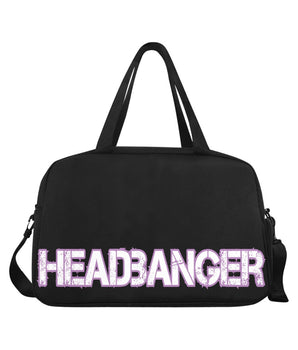 HeadBanger BlK Duffle Travel Bag with shoe compartment - Garden Of EDM