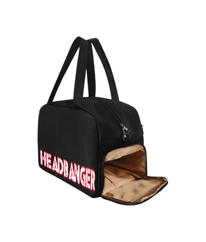 HeadBanger Blk/Red Travel Bag with shoe compartment - Garden Of EDM