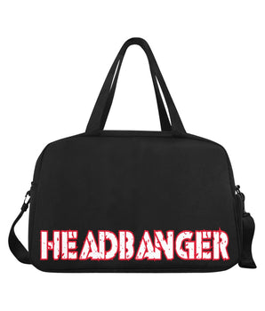 HeadBanger Blk/Red Travel Bag with shoe compartment - Garden Of EDM